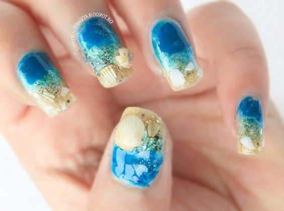 Seashell Nail Designs for the Beach - wide 1